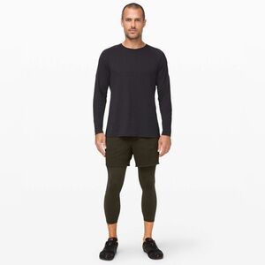 Lululemon Active Expert Short Tight 6" Heathered Dark Olive / Dark Olive Size L